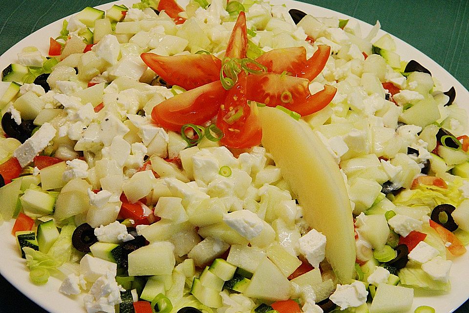 Melonensalat mit Feta