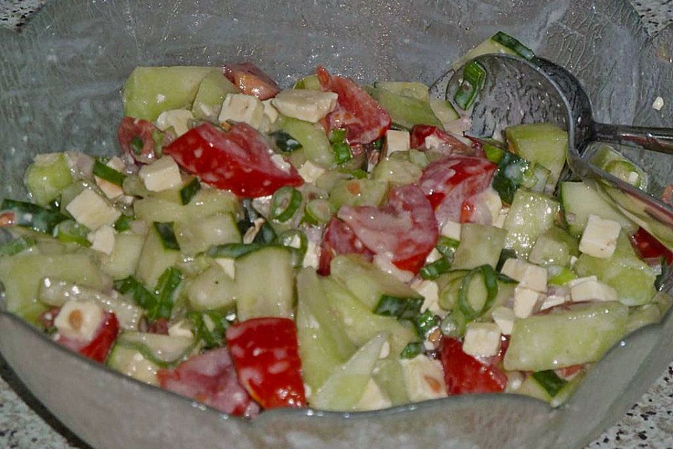 Melonensalat mit Feta