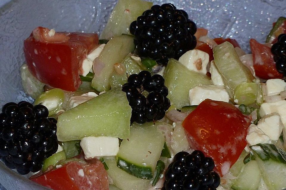 Melonensalat mit Feta