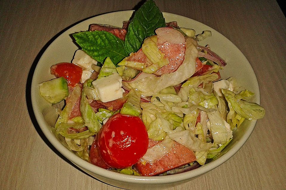 Melonensalat mit Feta