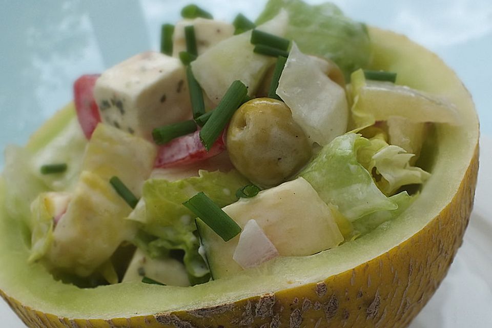 Melonensalat mit Feta