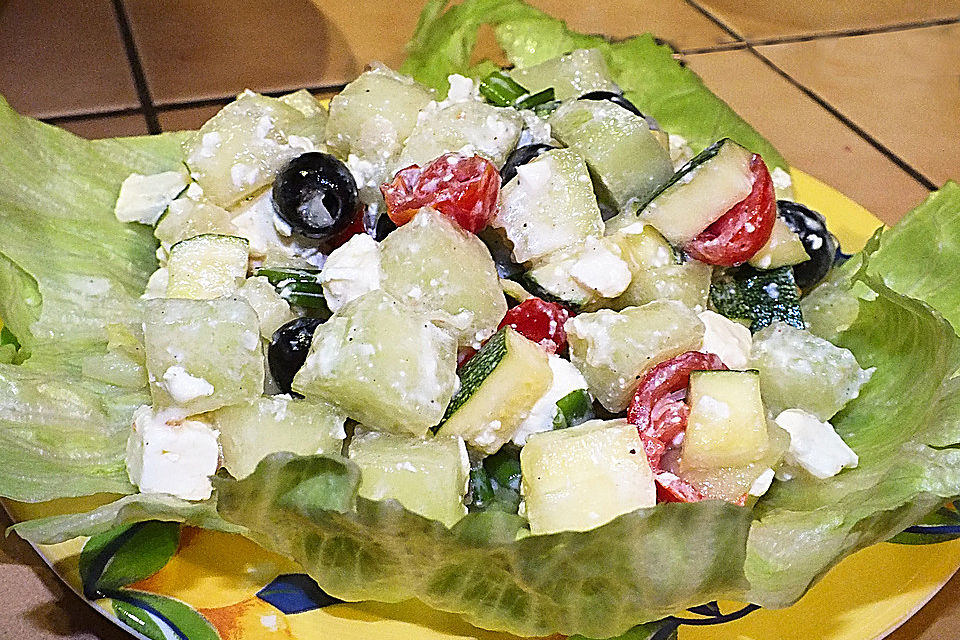 Melonensalat mit Feta