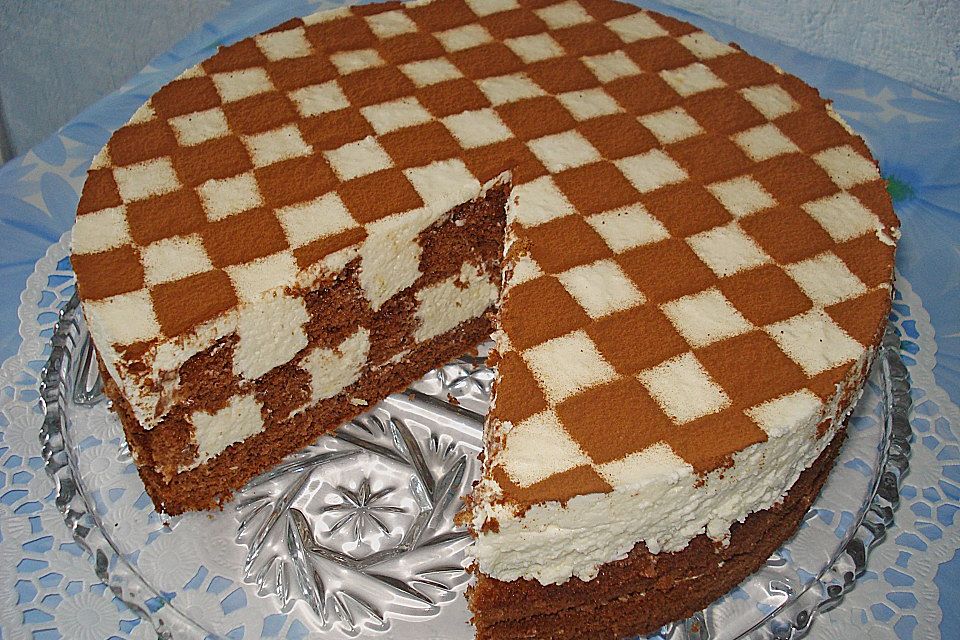 Schachbrettorte