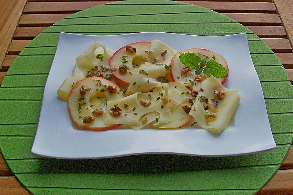 Apfel - Käse - Carpaccio