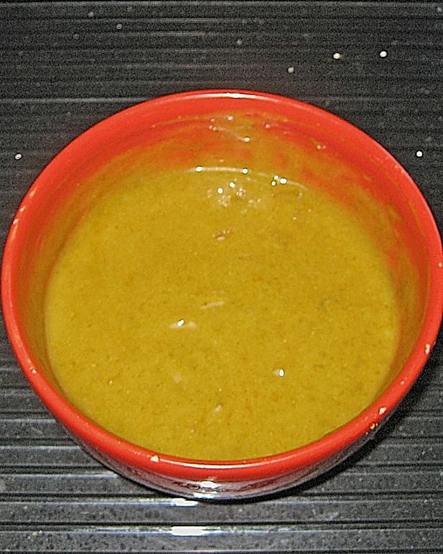 Currysoße mit Aprikosenmarmelade und Mayonnaise
