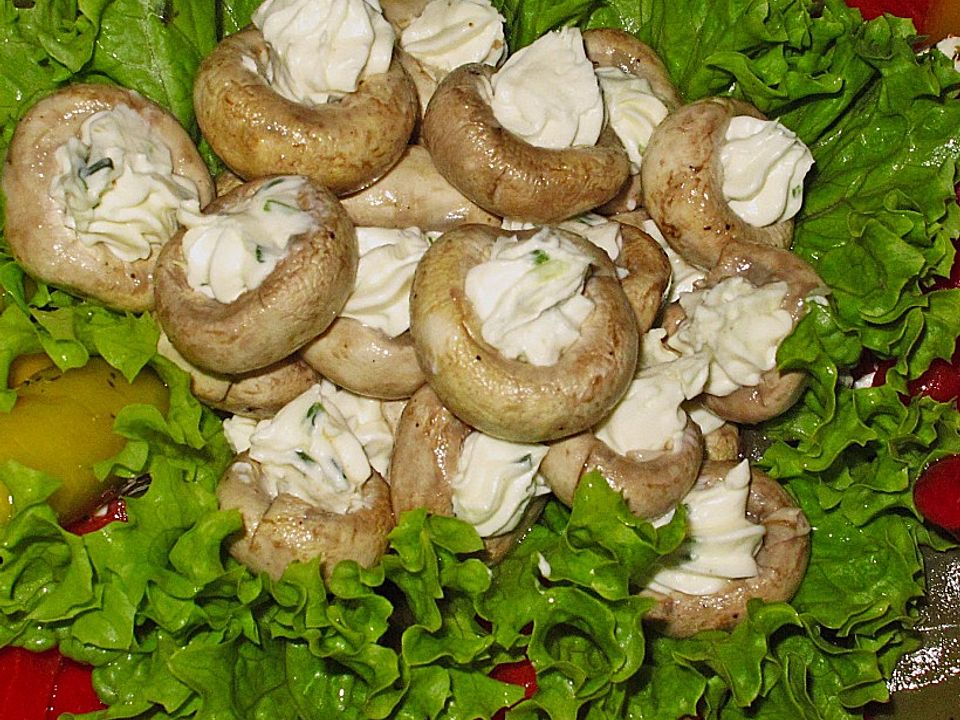 Gefüllte Champignons mit Frischkäse und Knoblauch von Pueppi1981| Chefkoch