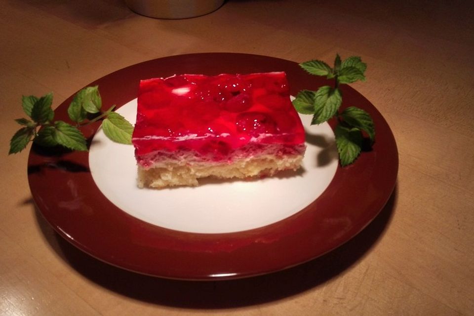 Himbeerschnitte mit Quark - Schmandcreme