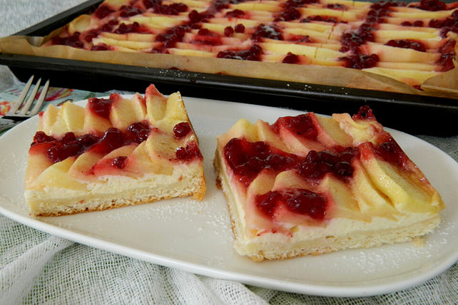 Apfelkuchen mit Preiselbeeren| Chefkoch