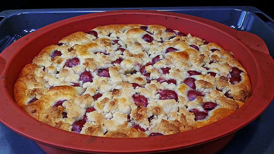 Kirschkuchen mit Honig-Nuss-Streuseln von kaya1307