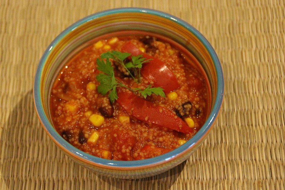 Chili sin Carne mit Couscous