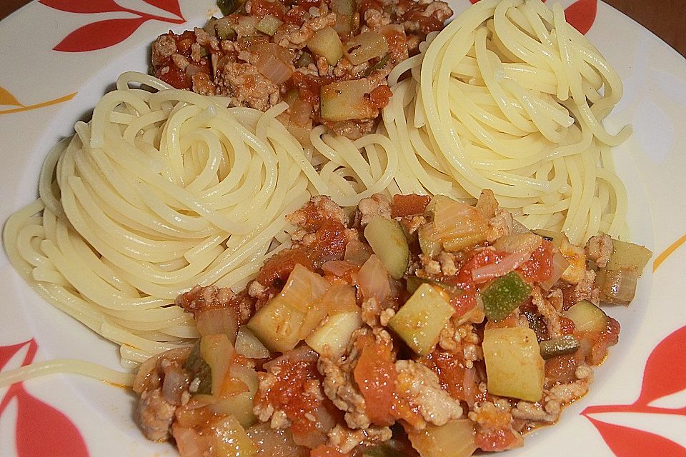 Chrissis Zucchini - Bolognese