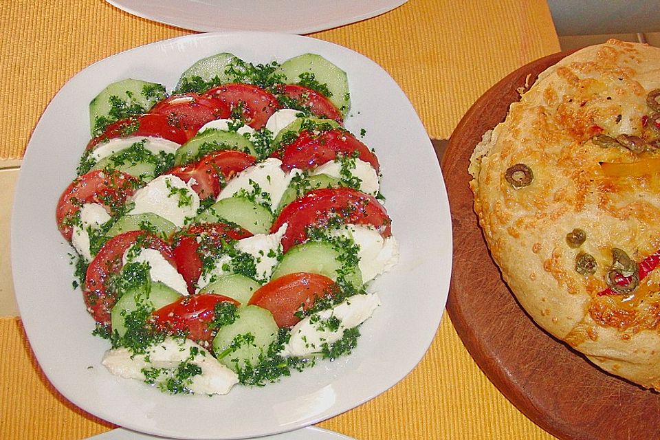 Tomaten - Mozarella - Gurken - Salat