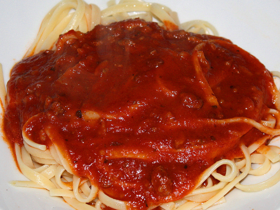 Spaghetti mit feiner Paprikasoße von plumbum| Chefkoch