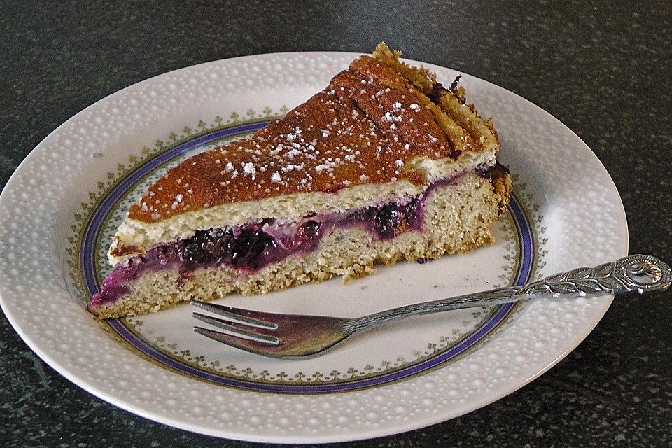 Inschens saure Sahne - Kuchen mit Johannisbeeren