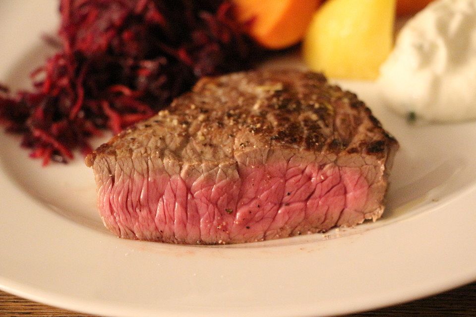 Beschwipstes Steak