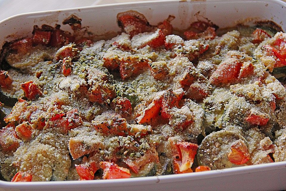 Zucchini - Tomaten - Auflauf