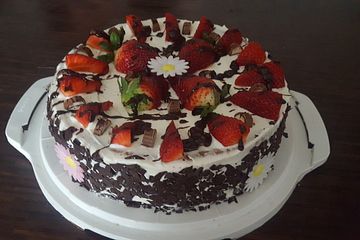 Schnelle Erdbeer - Mascarpone - Torte
