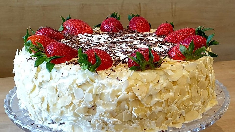 Stilvolle Schnelle Erdbeer Mascarpone Torte Bild