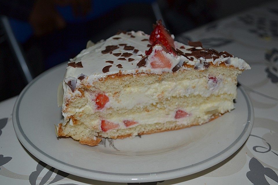 Schnelle Erdbeer - Mascarpone - Torte