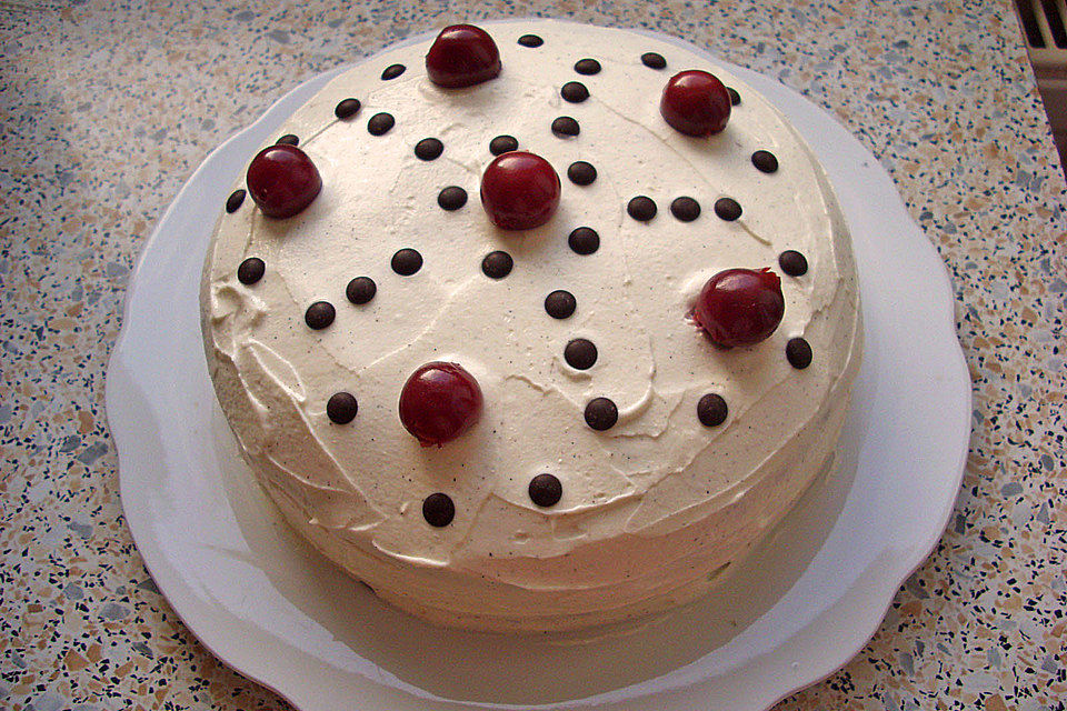 Schnelle Erdbeer - Mascarpone - Torte