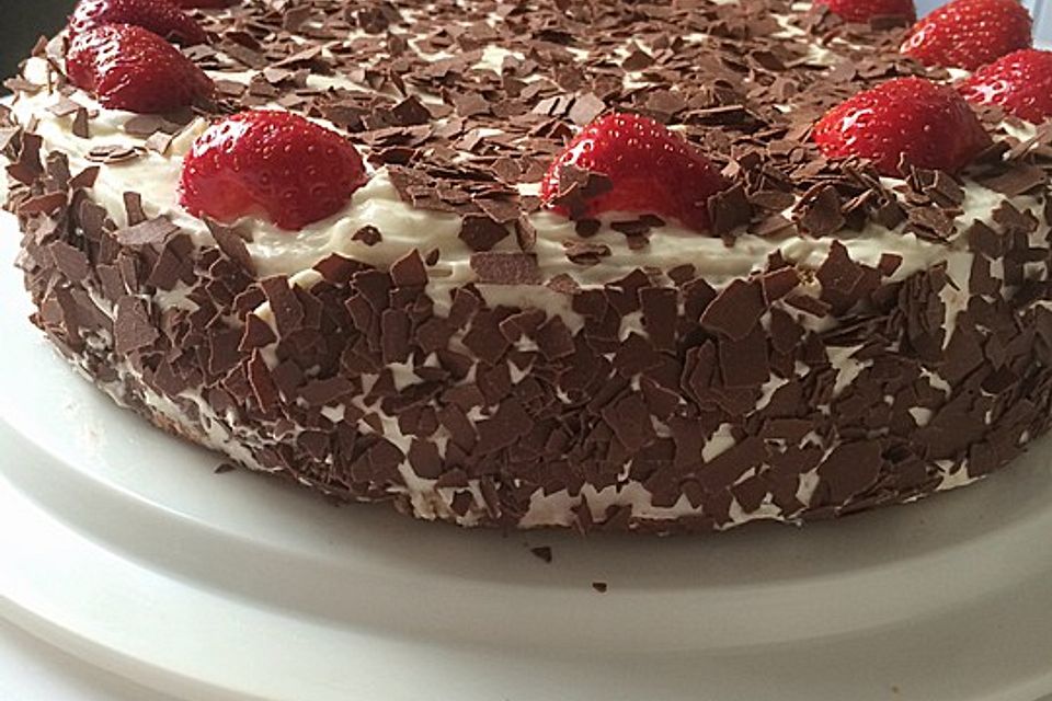 Schnelle Erdbeer - Mascarpone - Torte