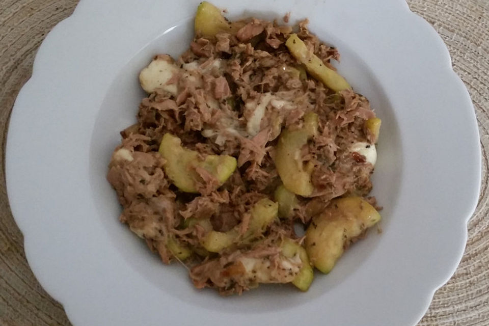 Zucchini-Thunfischpfanne