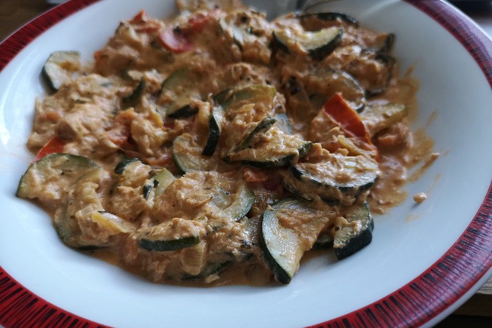 Zucchini-Thunfischpfanne