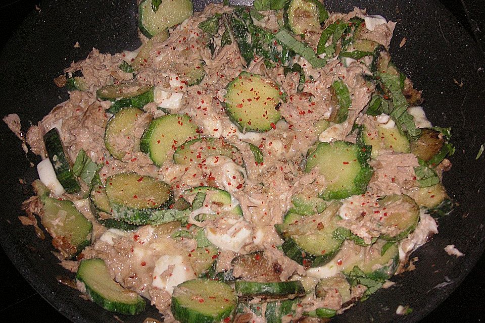 Zucchini-Thunfischpfanne