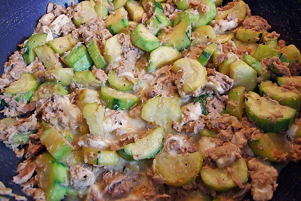 Zucchini-Thunfischpfanne