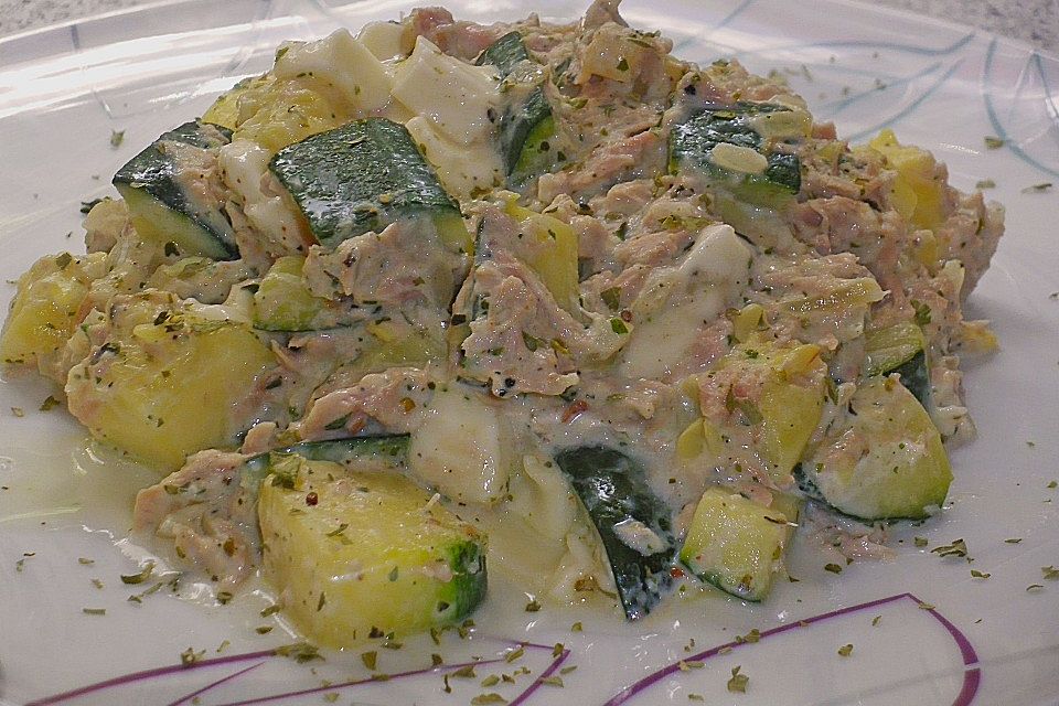 Zucchini-Thunfischpfanne