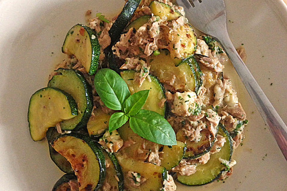 Zucchini-Thunfischpfanne