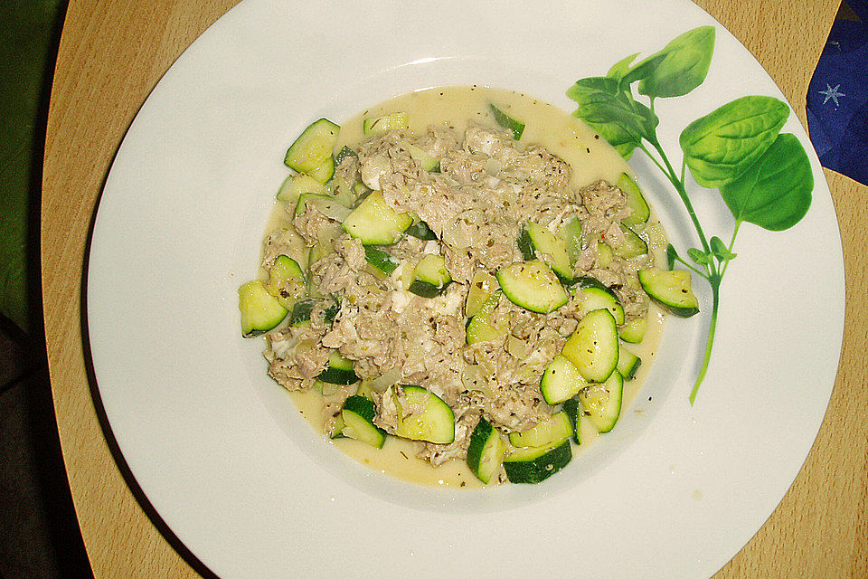 Zucchini-Thunfischpfanne