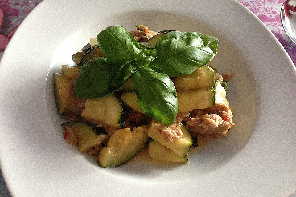 Zucchini-Thunfischpfanne