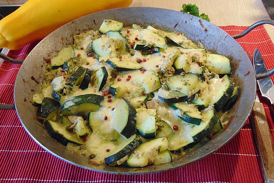 Zucchini-Thunfischpfanne