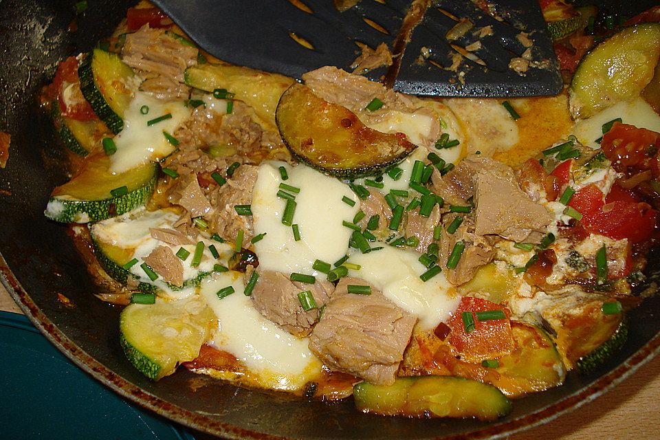 Zucchini-Thunfischpfanne