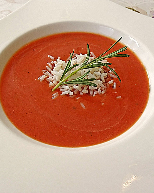 Altdeutsche Tomatensuppe mit Reis