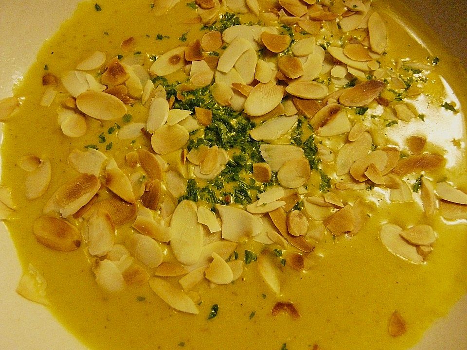 Curry - Rahmsuppe mit Mandelblättchen von Stift1 | Chefkoch