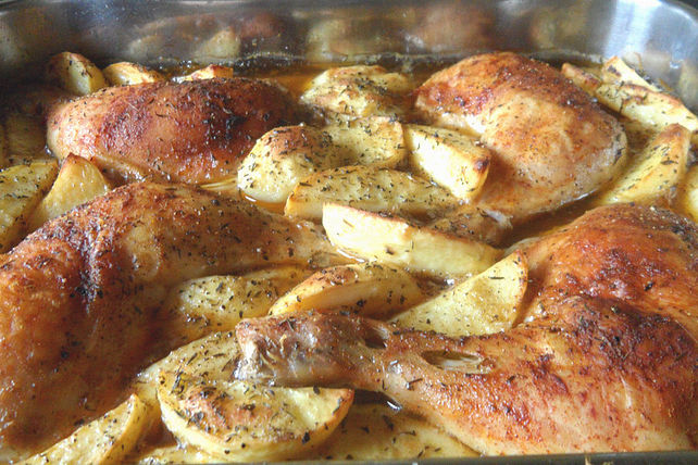 Knoblauch - Hähnchenschenkel von Köchin| Chefkoch