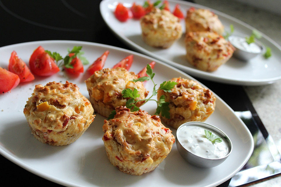 Paprika - Salami - Muffins