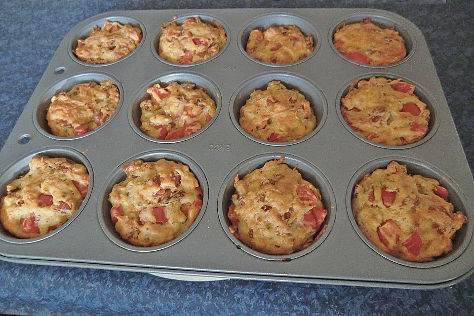 Paprika - Salami - Muffins