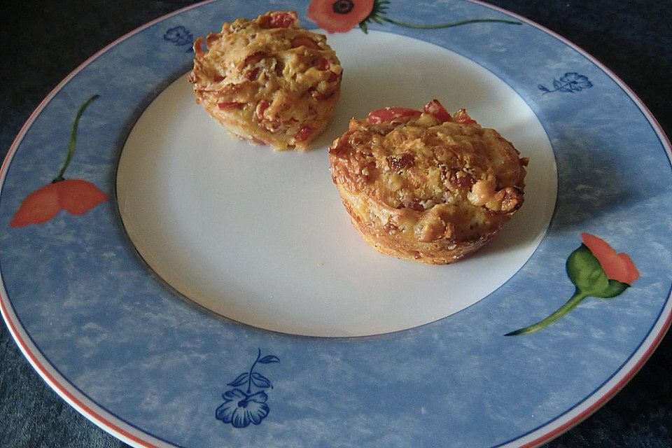 Paprika - Salami - Muffins