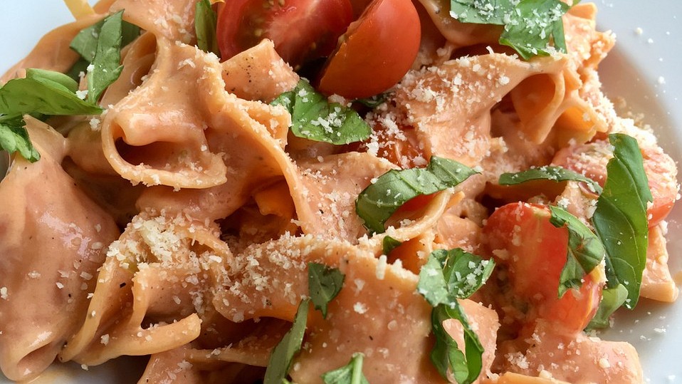 Spaghetti mit einer Tomaten-Brunch-Sauce von Saya1981 Spaghetti mit einer Tomaten-Brunch-Sauce von Saya1981