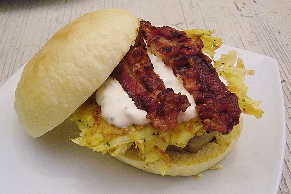 Rösti-Bacon-Burger