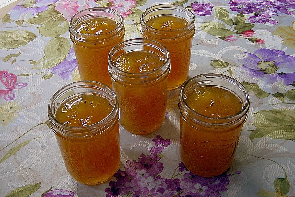 Kürbis - Marmelade mit feinem Zimtgeschmack