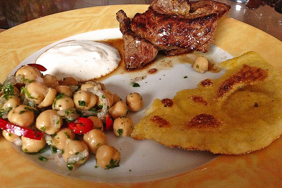Gegrilltes Brot nach Naan - Art