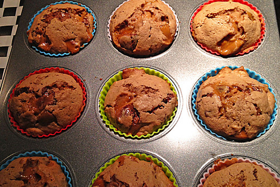 Karamell-Toffee-Muffins