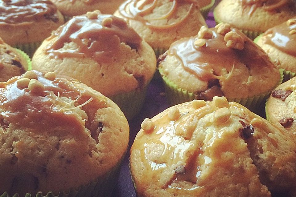 Karamell-Toffee-Muffins