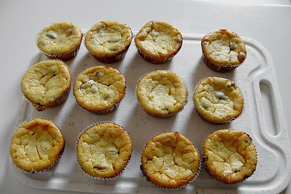 Käsekuchenmuffins mit Obst