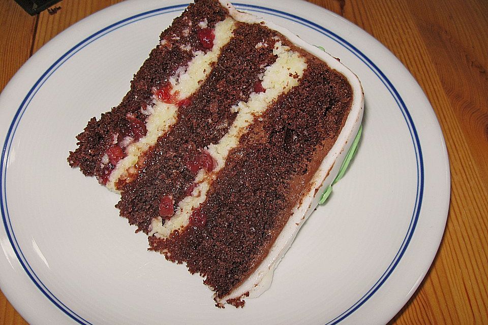 Fruchtige Schoko - Kokos - Torte