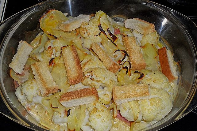 Blumenkohl - Schinken - Auflauf von cleoline| Chefkoch